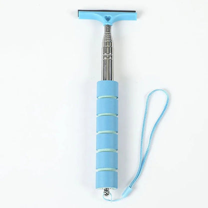 Car Rearview Mirror Wiper Cleaning Tool Auto Glass Mist Cleaner Scraper Car Accessories Handle Telescopic Window Cleaning Brush - Avero