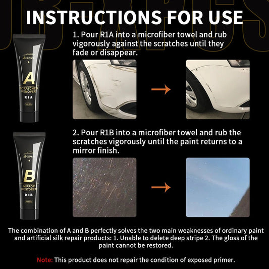 Car Scratch Remover Paint Care Tools Auto Remover Scratches Repair Polishing Auto Body Grinding Compound Anti Scratch Wax R1 - Avero