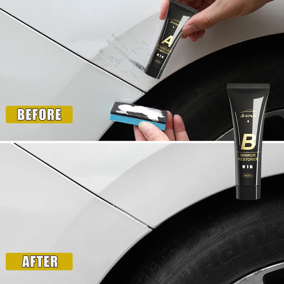 Car Scratch Remover Paint Care Tools Auto Remover Scratches Repair Polishing Auto Body Grinding Compound Anti Scratch Wax R1 - Avero