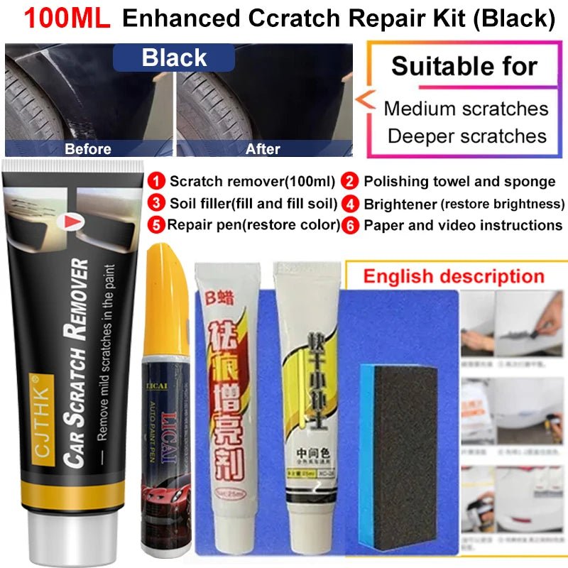 Car Scratch Remover Paint Care Tools Auto Remover Scratches Repair Polishing Auto Body Grinding Compound Anti Scratch Wax R1 - Avero