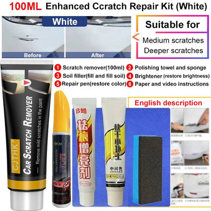 Car Scratch Remover Paint Care Tools Auto Remover Scratches Repair Polishing Auto Body Grinding Compound Anti Scratch Wax R1 - Avero