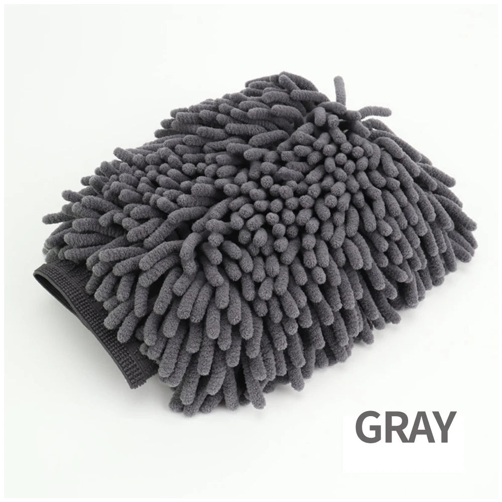 Car Wash Gloves Chenille Glove Plush Rags Thickened double - sided Car Supplies Cleaning Tools Auto Acessories Car Detailing - Avero