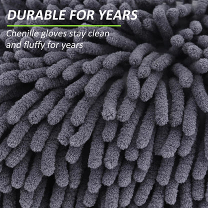 Car Wash Gloves Chenille Glove Plush Rags Thickened double - sided Car Supplies Cleaning Tools Auto Acessories Car Detailing - Avero