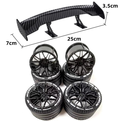 Carbon Fiber Accessories Tail Wheel Hub 23799 80279 Tyre 37383 73398 68577 MOC Compatible Lego Car Building Block Bricks - Avero