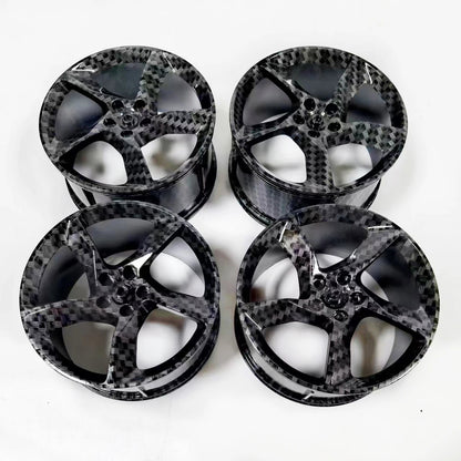 Carbon Fiber Accessories Tail Wheel Hub 23799 80279 Tyre 37383 73398 68577 MOC Compatible Lego Car Building Block Bricks - Avero