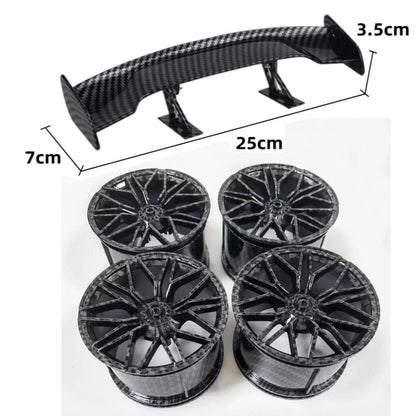 Carbon Fiber Accessories Tail Wheel Hub 23799 80279 Tyre 37383 73398 68577 MOC Compatible Lego Car Building Block Bricks - Avero