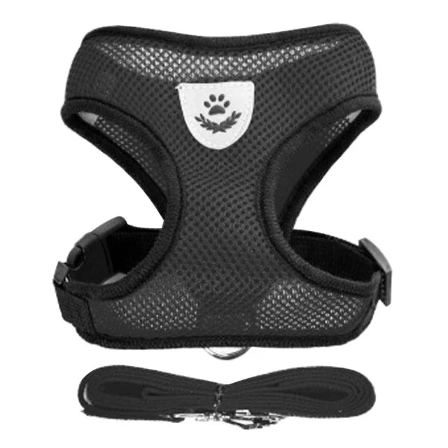 Cat Harness Vest Walking Leash For Puppy dog Collar Polyester Adjustable Mesh Dog Harness For Small Medium Pet Accessories - Avero