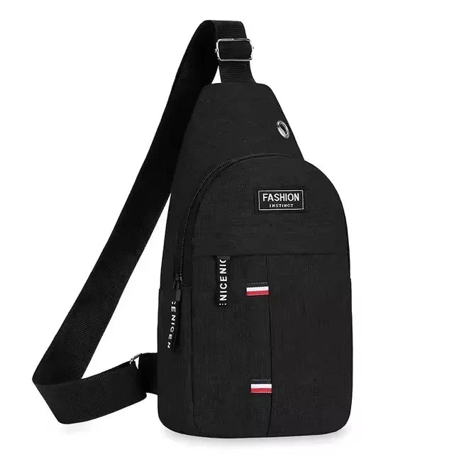 Chest Bag Men's One Shoulder Crossbody Bag Large Capacity Outdoor Sports And Leisure Fashion Small Shoulder Bag Large Capacit - Avero