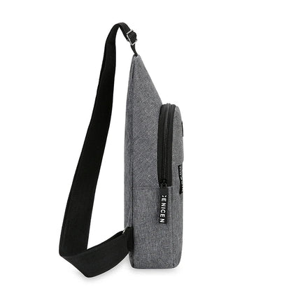 Chest Bag Men's One Shoulder Crossbody Bag Large Capacity Outdoor Sports And Leisure Fashion Small Shoulder Bag Large Capacit - Avero