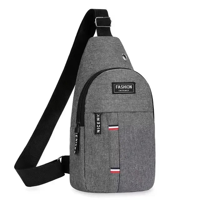 Chest Bag Men's One Shoulder Crossbody Bag Large Capacity Outdoor Sports And Leisure Fashion Small Shoulder Bag Large Capacit - Avero