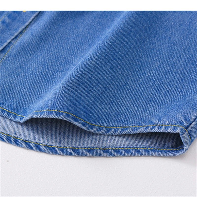 Classic Design Baby Kids Denim Jacket with Front Pockets for Boys Casual Outfit Children Fashion Denim Coat Age 2 To 9 Years Old - Avero