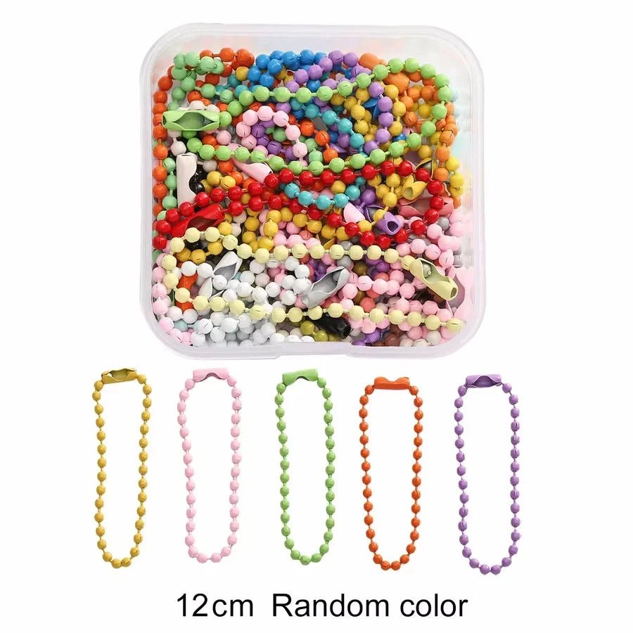 Colored DIY Jewelry Accessories Set Bead Keychain Open Jump Rings Lobster Clasp Hook Small Screw Eye Pins for DIY Jewelry Making - Avero