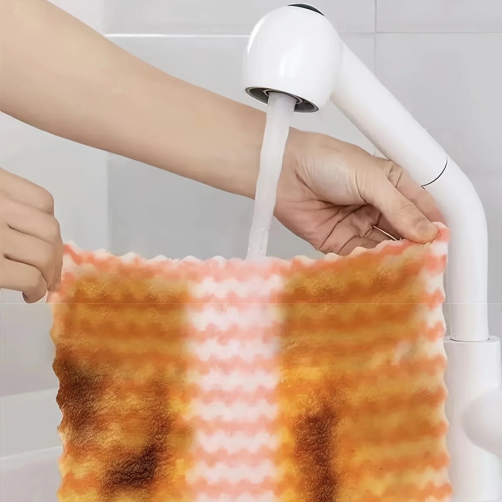 Coral fleece wavy cloth, kitchen absorbent dishwashing cloth, non stick oil wholesale cationic thickened cloth Baijie cloth" - Avero