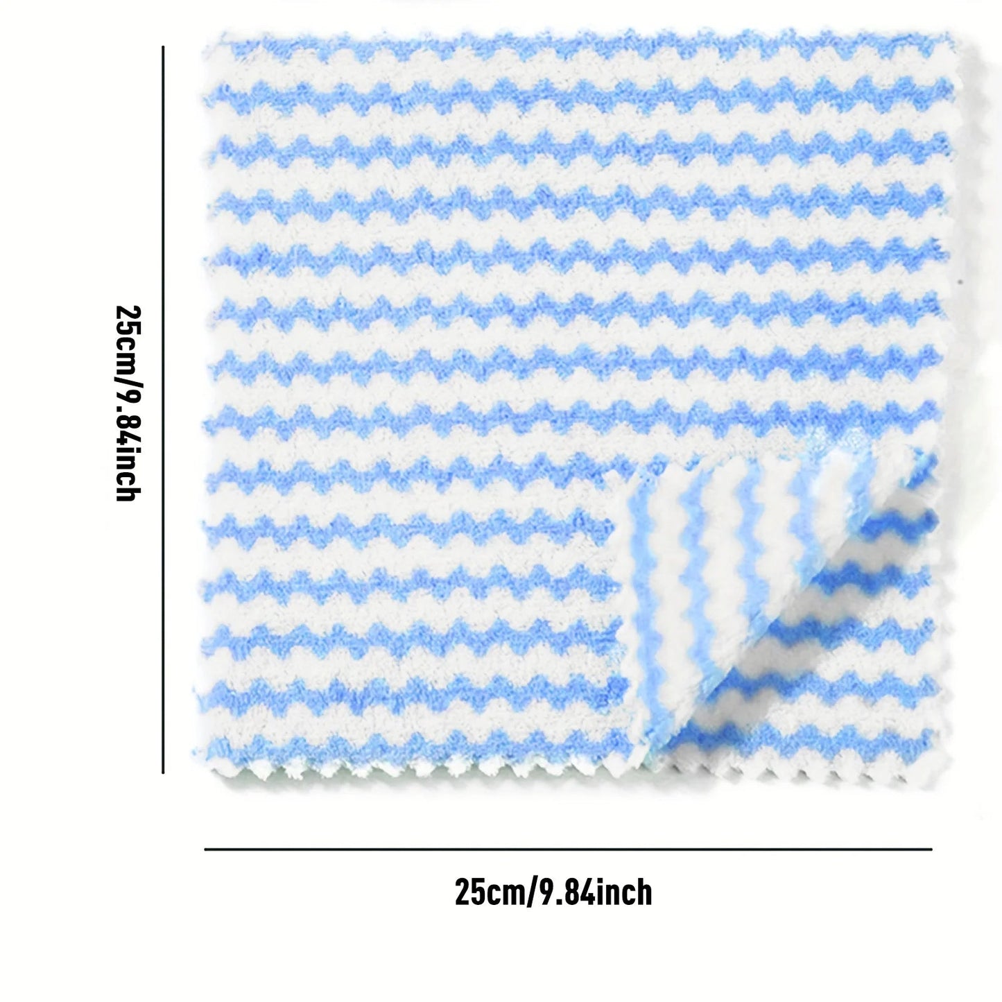 Coral fleece wavy cloth, kitchen absorbent dishwashing cloth, non stick oil wholesale cationic thickened cloth Baijie cloth" - Avero