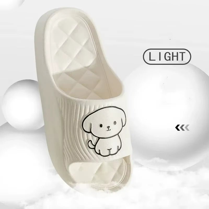 Cute Couple Pillow Slippers Female Summer Wear 2024 New Bathroom Bath Non - Slip Indoor Home Eva Thick Bottom Sandals - Avero