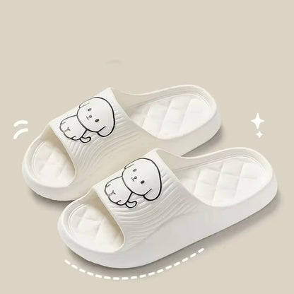 Cute Couple Pillow Slippers Female Summer Wear 2024 New Bathroom Bath Non - Slip Indoor Home Eva Thick Bottom Sandals - Avero