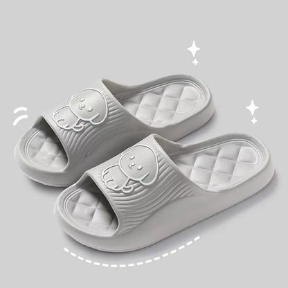 Cute Couple Pillow Slippers Female Summer Wear 2024 New Bathroom Bath Non - Slip Indoor Home Eva Thick Bottom Sandals - Avero