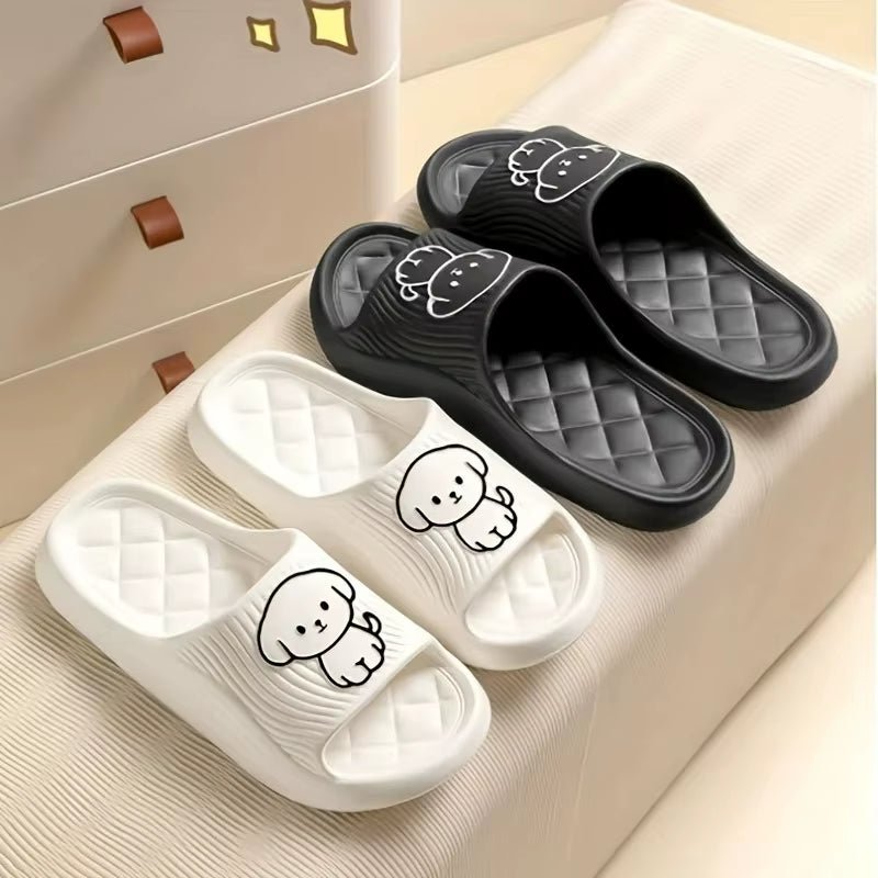 Cute Couple Pillow Slippers Female Summer Wear 2024 New Bathroom Bath Non - Slip Indoor Home Eva Thick Bottom Sandals - Avero