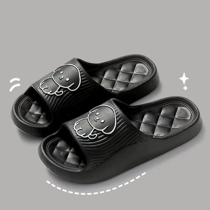 Cute Couple Pillow Slippers Female Summer Wear 2024 New Bathroom Bath Non - Slip Indoor Home Eva Thick Bottom Sandals - Avero