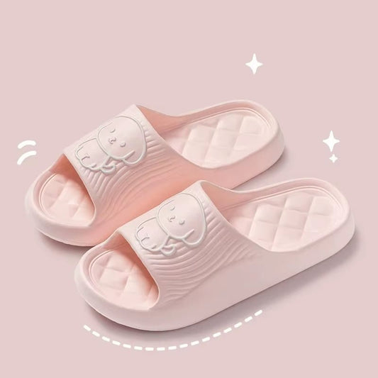Cute Couple Pillow Slippers Female Summer Wear 2024 New Bathroom Bath Non - Slip Indoor Home Eva Thick Bottom Sandals - Avero