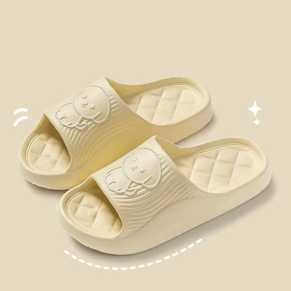 Cute Couple Pillow Slippers Female Summer Wear 2024 New Bathroom Bath Non - Slip Indoor Home Eva Thick Bottom Sandals - Avero