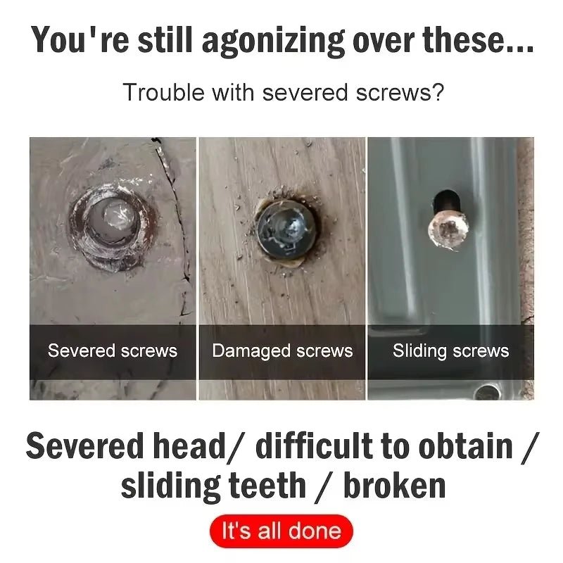 Damaged Screw Extractor Set HSS Drill Bit Stripped Broken Remover Small Easily Quickly Take Out Kit Easy Demolition Power Tools - Avero