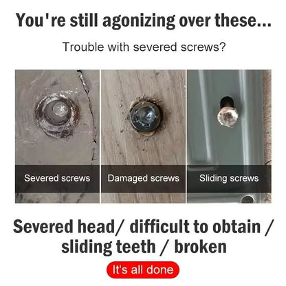 Damaged Screw Extractor Set HSS Drill Bit Stripped Broken Remover Small Easily Quickly Take Out Kit Easy Demolition Power Tools - Avero