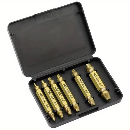 Damaged Screw Extractor Set HSS Drill Bit Stripped Broken Remover Small Easily Quickly Take Out Kit Easy Demolition Power Tools - Avero