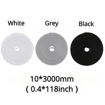 Data Cable Management Cable Tie Reusable Removable Multi - purpose Wire Organizer Data Cable Storage Tape Plant Fixation - Avero