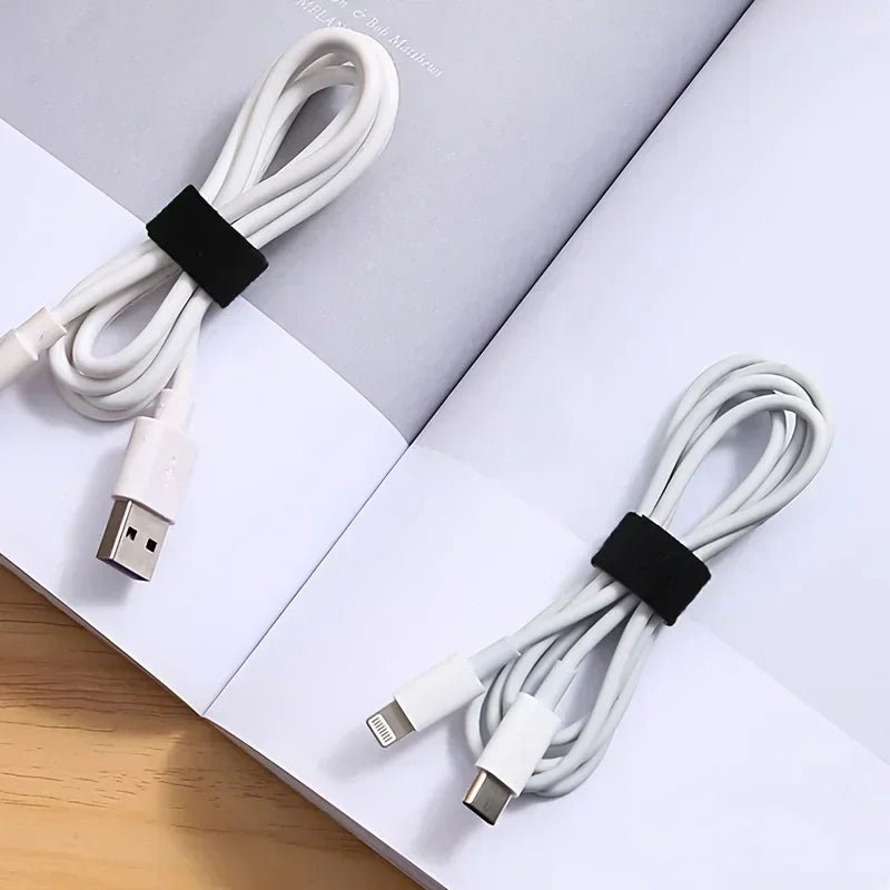 Data Cable Management Cable Tie Reusable Removable Multi - purpose Wire Organizer Data Cable Storage Tape Plant Fixation - Avero