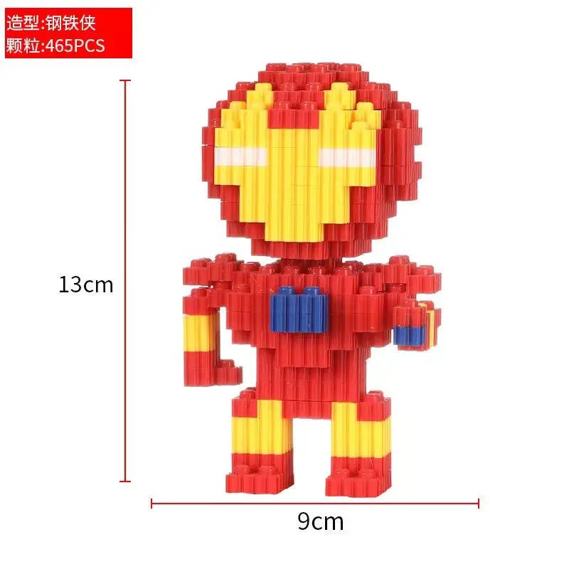 Disney and Marvel peripherals are compatible with Lego small particle assembly building blocks, small toy puzzle ornaments - Avero