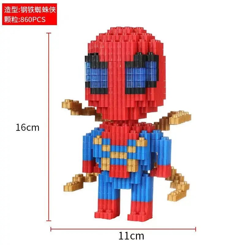 Disney and Marvel peripherals are compatible with Lego small particle assembly building blocks, small toy puzzle ornaments - Avero