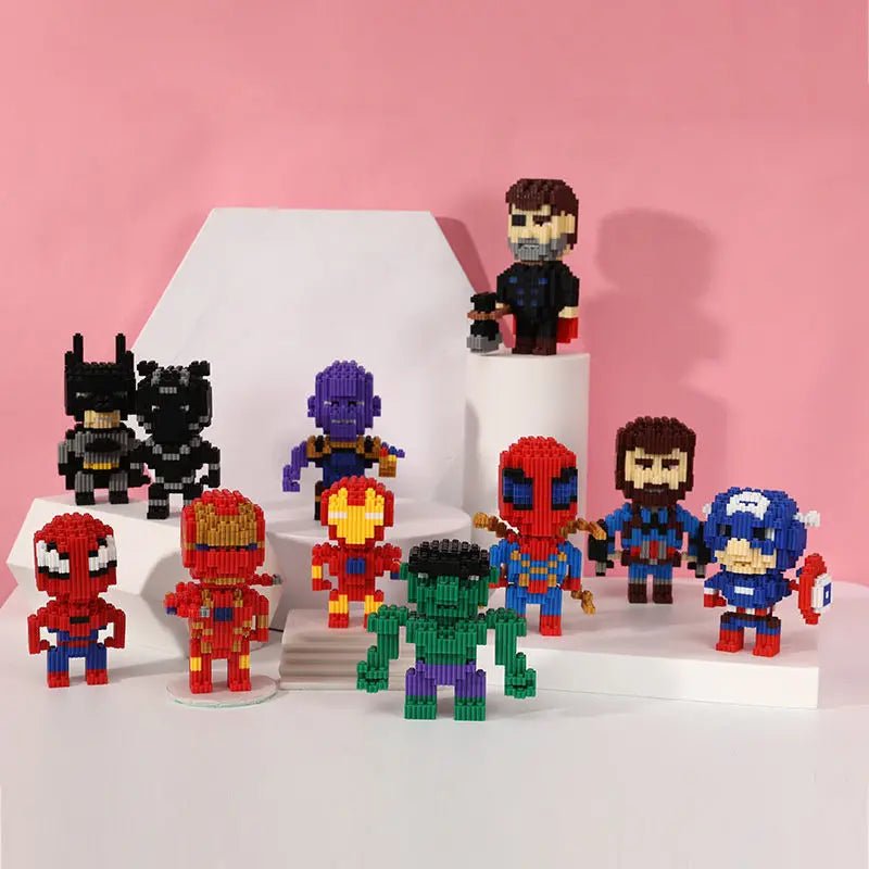 Disney and Marvel peripherals are compatible with Lego small particle assembly building blocks, small toy puzzle ornaments - Avero