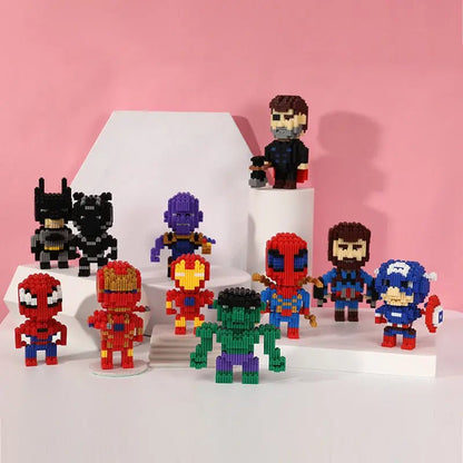 Disney and Marvel peripherals are compatible with Lego small particle assembly building blocks, small toy puzzle ornaments - Avero
