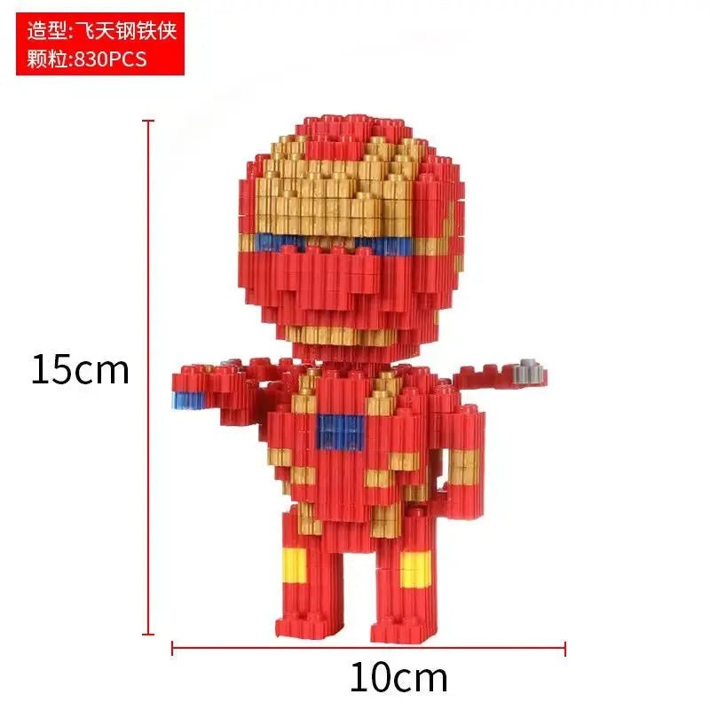 Disney and Marvel peripherals are compatible with Lego small particle assembly building blocks, small toy puzzle ornaments - Avero
