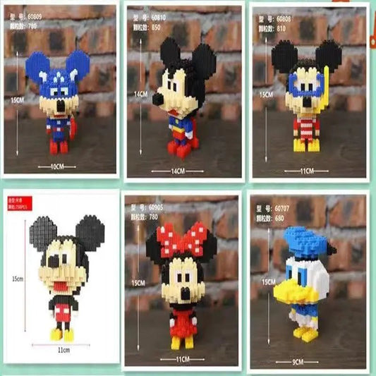 Disney and Marvel peripherals are compatible with Lego small particle assembly building blocks, small toy puzzle ornaments - Avero