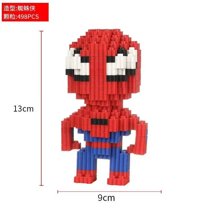 Disney and Marvel peripherals are compatible with Lego small particle assembly building blocks, small toy puzzle ornaments - Avero