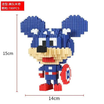 Disney and Marvel peripherals are compatible with Lego small particle assembly building blocks, small toy puzzle ornaments - Avero