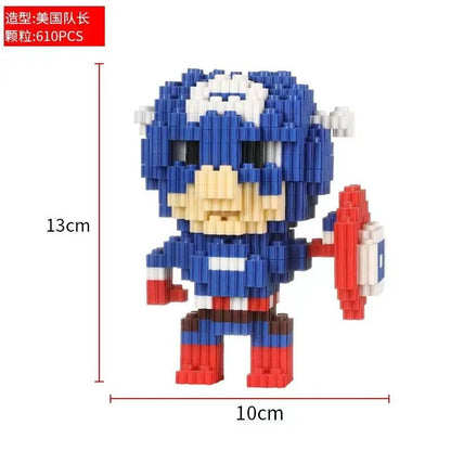 Disney and Marvel peripherals are compatible with Lego small particle assembly building blocks, small toy puzzle ornaments - Avero