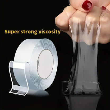 Double Sided Nano Tape Extra Strong Decorative Adhesive Tape Thickened Transparent Waterproof Tape Glue Useful Things for Home - Avero
