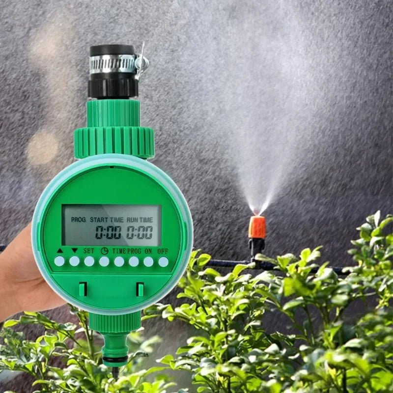 Electronic Automatic Irrigation Timer Plant Watering Control Device with Display Garden Intelligent Valve Watering Outdoor Spray - Avero