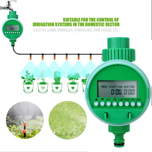 Electronic Automatic Irrigation Timer Plant Watering Control Device with Display Garden Intelligent Valve Watering Outdoor Spray - Avero