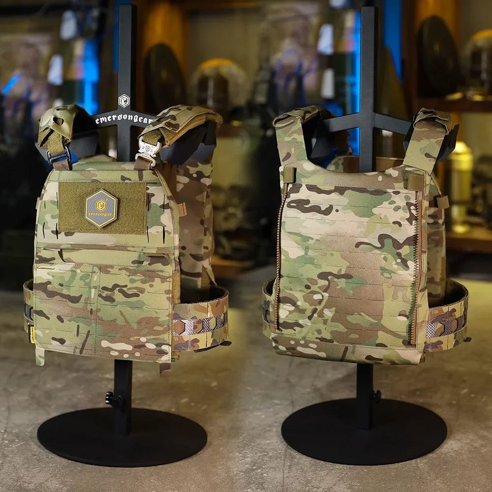Emersongear FRO Style V5 Tactical Vest M Size Plate Carrier Paintball Body Protective Airsoft Hunting Combat Training Nylon - Avero