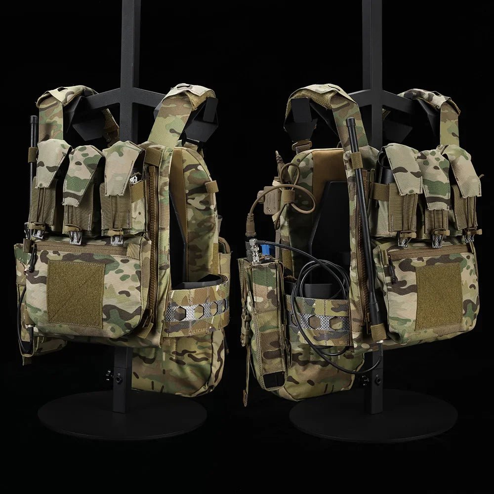 Emersongear FRO Style V5 Tactical Vest M Size Plate Carrier Paintball Body Protective Airsoft Hunting Combat Training Nylon - Avero