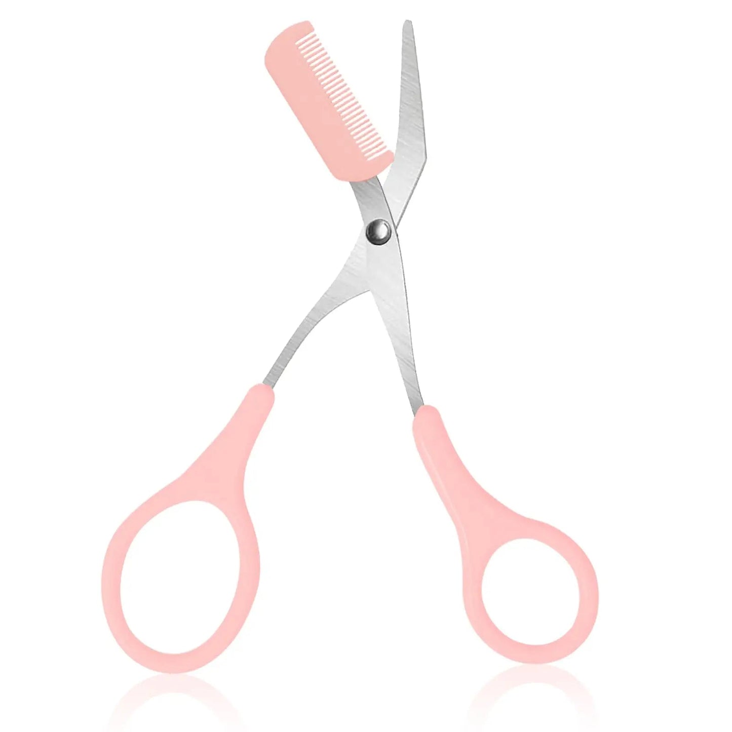 Eyebrow Trimmer, Stainless Steel Eyebrow Scissors With Comb, Eyebrow Trimming Scissors Hair Removal Beauty Tools - Avero