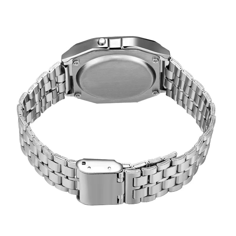 F91W Non - Waterproof Steel Band Watch For Women, Men, Business Clock, Multi - Functional LED Digital Sports Watch, Electronic Clock - Avero