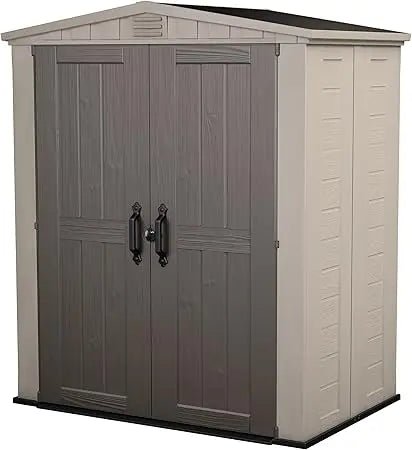 Factor 6x3 Outdoor Storage Shed Kit - Perfect to Store Patio Furniture, Garden Tools Accessories, Beach Chairs and Push Lawn - Avero