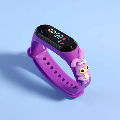 Fashion Mickey Children Watches For Girls Electronic Bracelet Sports Touch LED Spiderman Doll Kids Watch Women Waterproof Clock - Avero