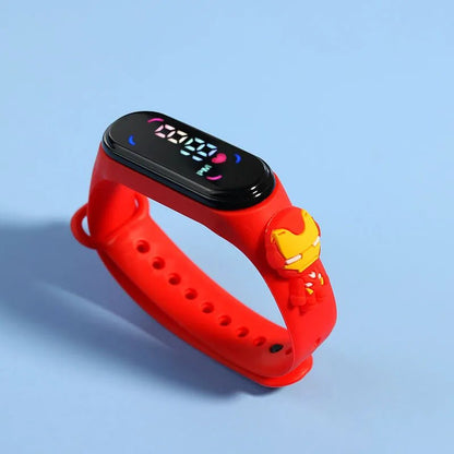 Fashion Mickey Children Watches For Girls Electronic Bracelet Sports Touch LED Spiderman Doll Kids Watch Women Waterproof Clock - Avero