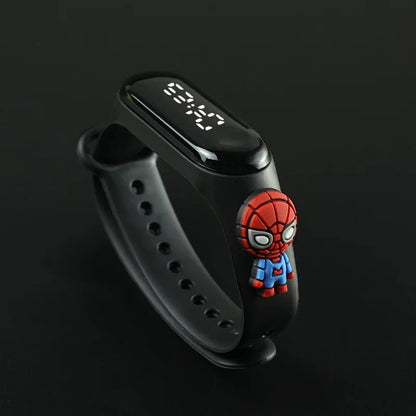 Fashion Mickey Children Watches For Girls Electronic Bracelet Sports Touch LED Spiderman Doll Kids Watch Women Waterproof Clock - Avero